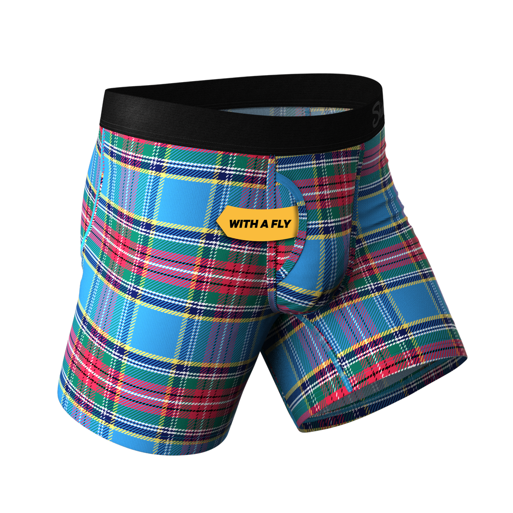 The Crisscross Applesauce | Plaid Ball Hammock® Pouch Underwear With Fly