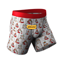 The Jailbird | Mugshot Santa Ball Hammock® Pouch Underwear With Fly