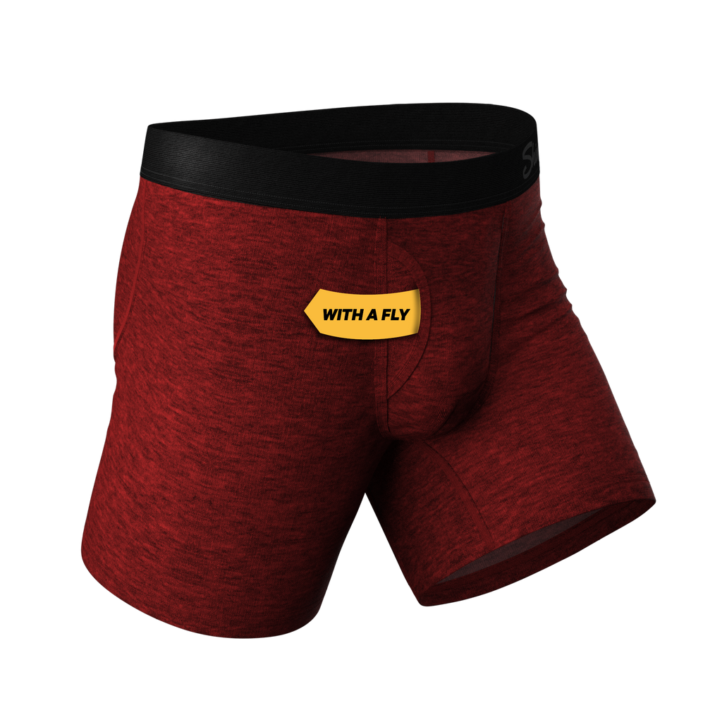 The Romeo | Red Heather Ball Hammock® Pouch Underwear With Fly