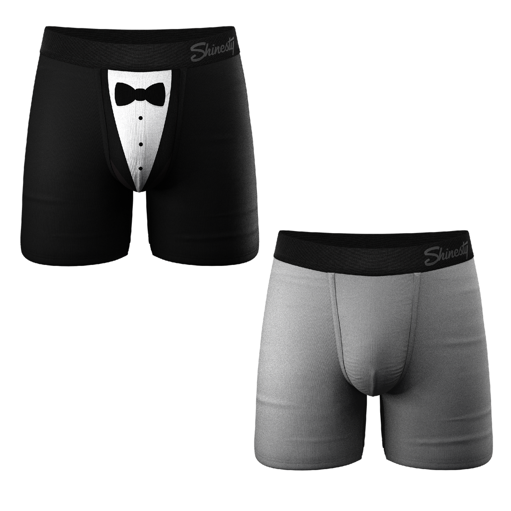 A pack of men's boxer briefs from The Bread Winners brand.