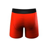 Boxer briefs with hot dog Ball Hammock® pouch, Coney Islands underwear for men.