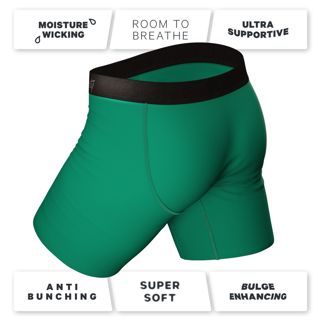 A pack of men's Crayola boxer briefs with Ball Hammock® Pouch design.