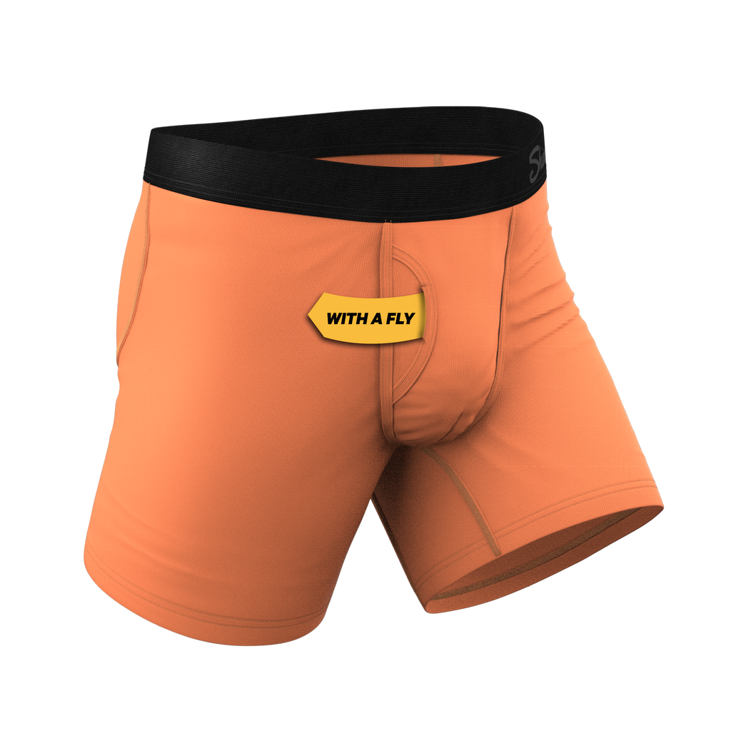 The Crossing Guard | Orange Ball Hammock® Pouch Underwear With Fly