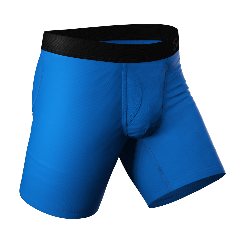 The Crown Jewels | Royal Blue Long Leg Ball Hammock® Pouch Underwear With Fly