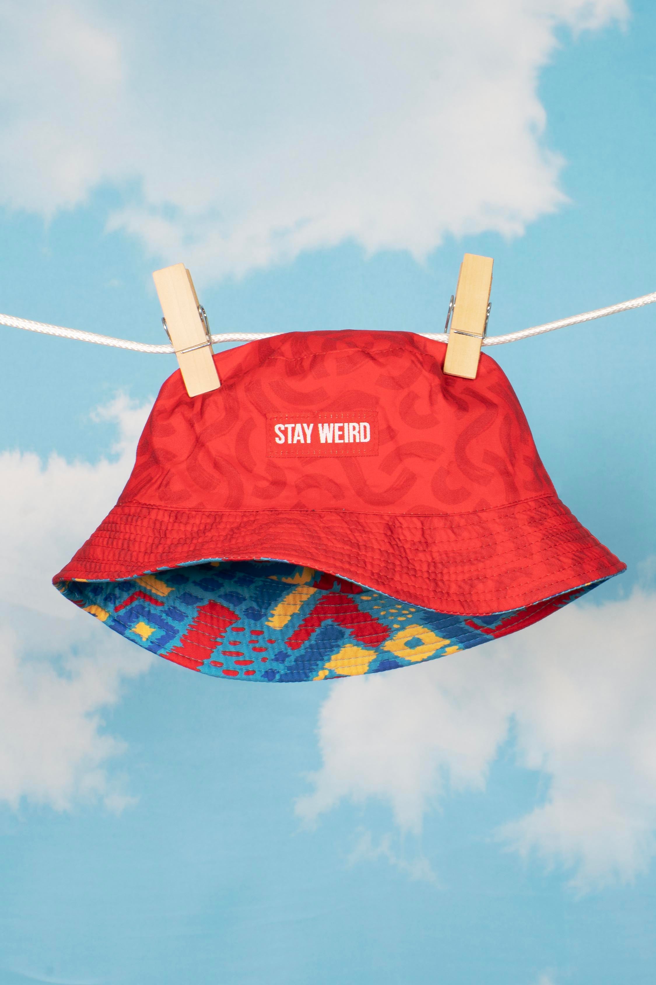 The Chill Out | Reversible Shinesty Bucket Hat | Red