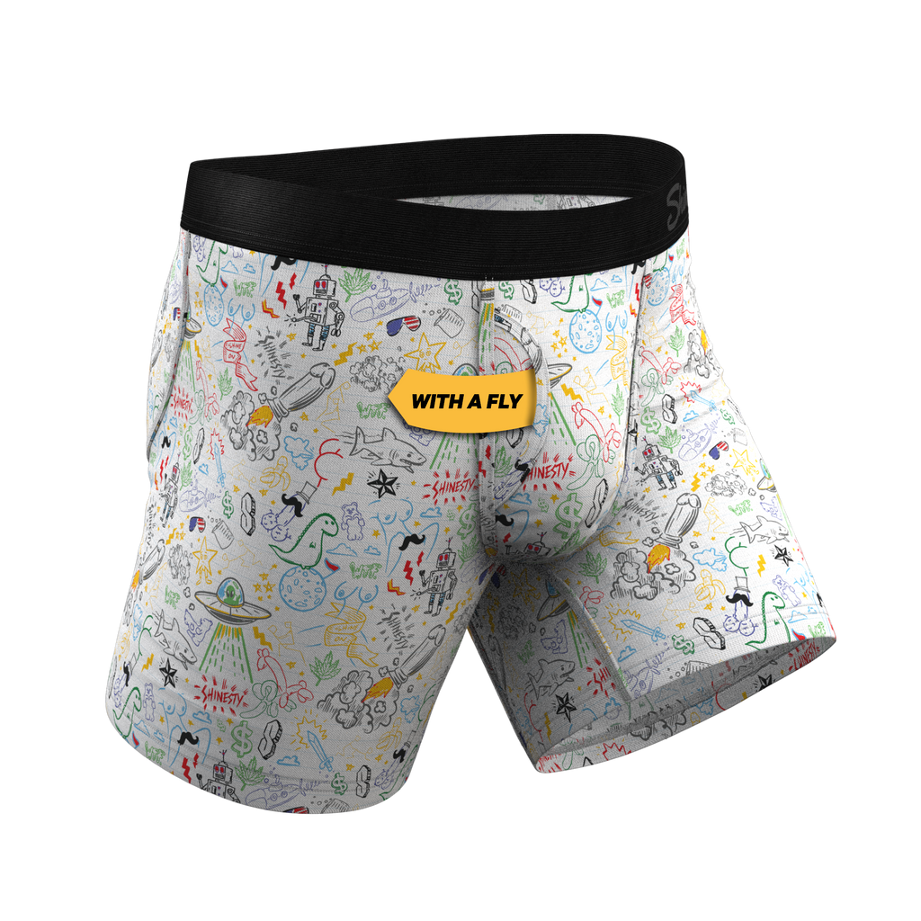 The Daily Detention | Doodle Ball Hammock® Pouch Underwear With Fly