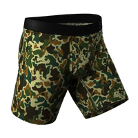 The Forni Camo | Camouflage Long Leg Ball Hammock® Pouch Underwear With Fly