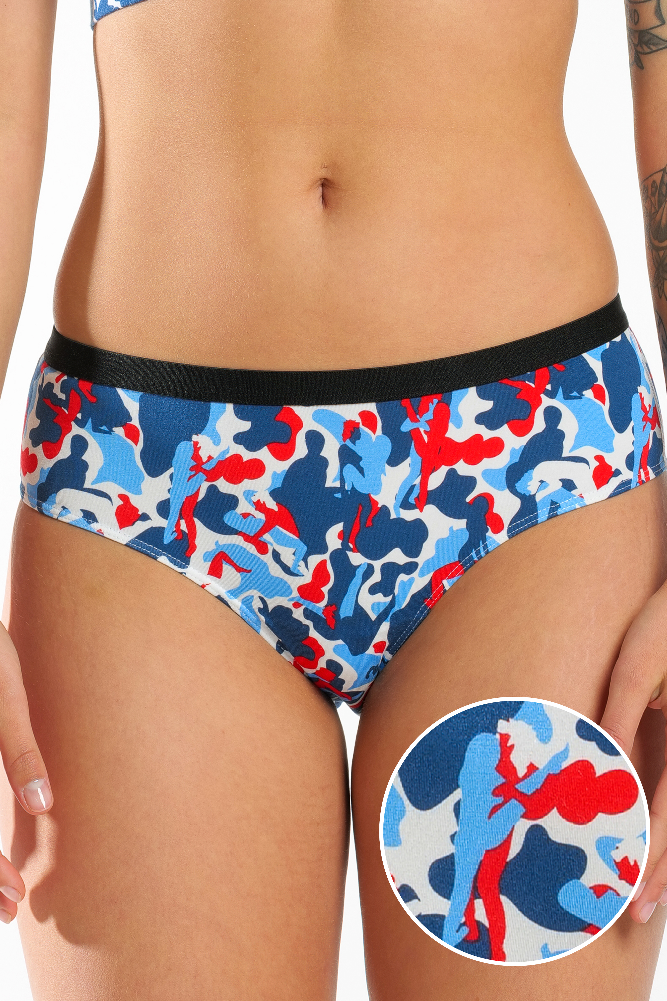 USA Camouflage Cheeky Panties