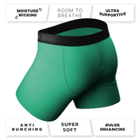 Men's Green Ball Hammock® Pouch Underwear with unique design.