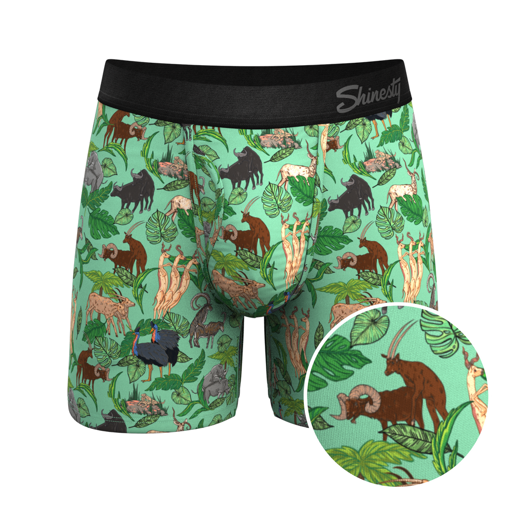 Tropical Animals Print Ball Hammock® Pouch Underwear With Fly | The ...