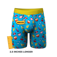 The Innuendo | Emoji Long Leg Ball Hammock® Pouch Underwear With Fly