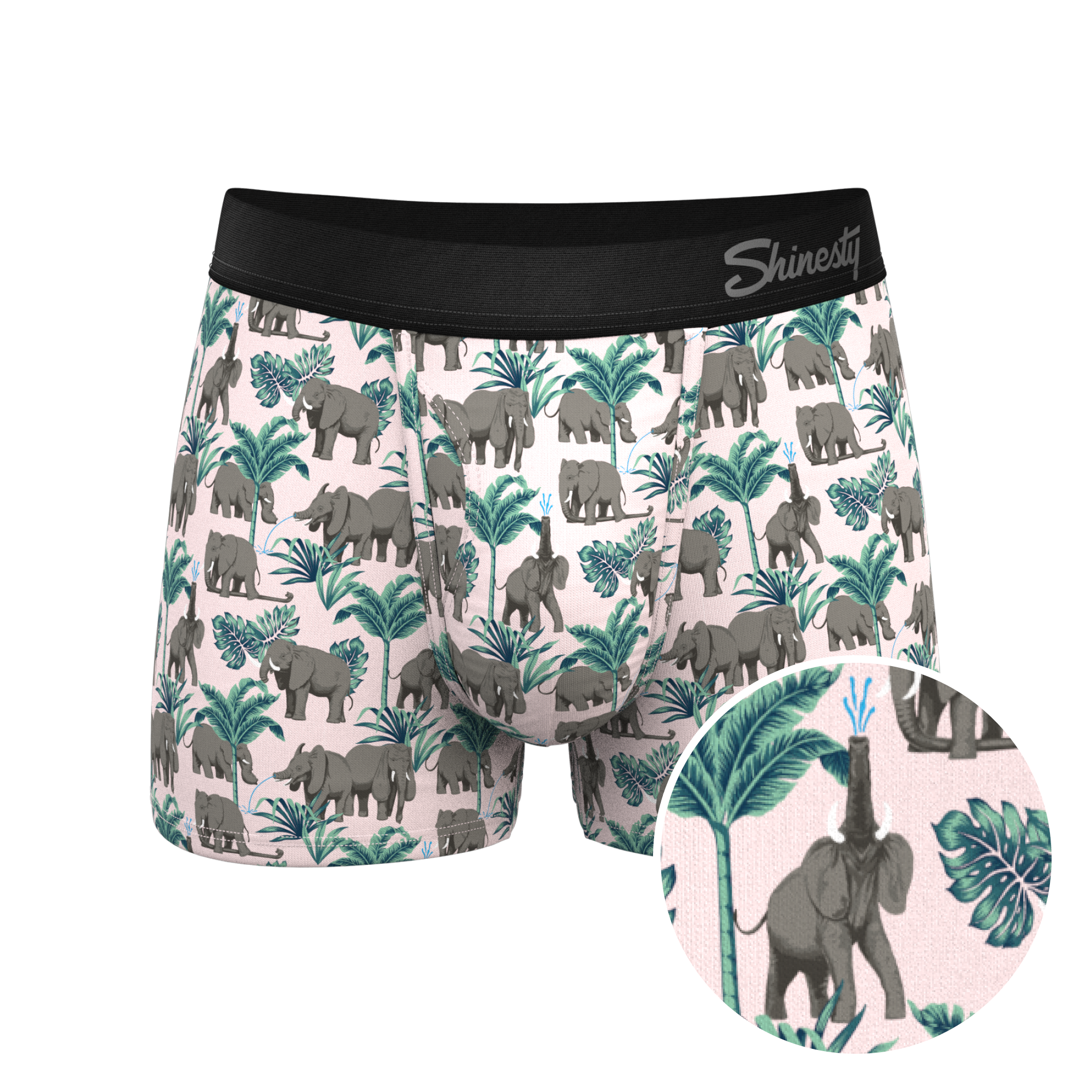 Men's Hammock Pouch Underwear Boxer Briefs with Elephant Trunk