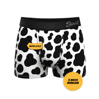 The Milk Me | Cow Print Ball Hammock® Pouch Trunk Underwear