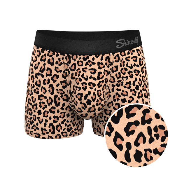 Leopard Print Men's Ball Hammock® Pouch Trunk Underwear | The Most Def