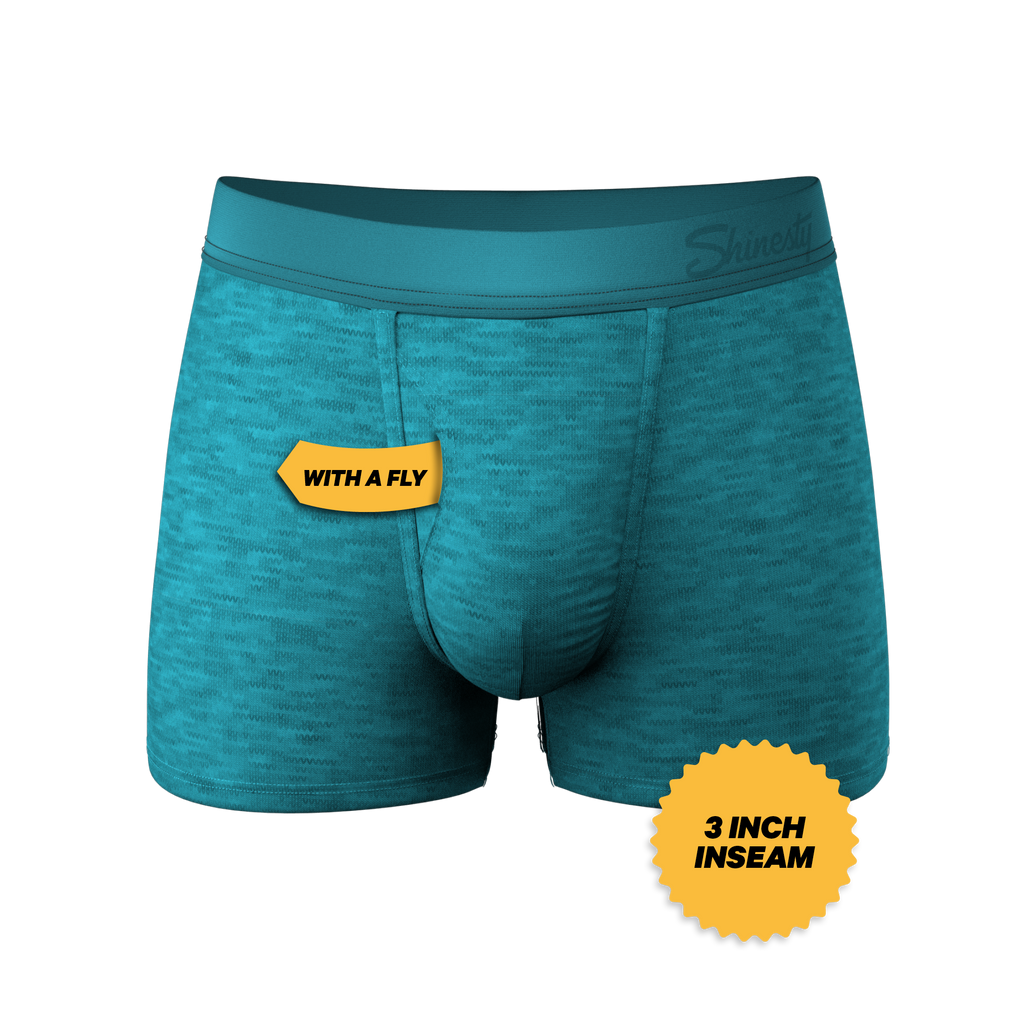 The Nerves of Teal | Teal Heather Ball Hammock® Pouch Trunks Underwear