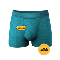The Nerves of Teal | Teal Heather Ball Hammock® Pouch Trunks Underwear