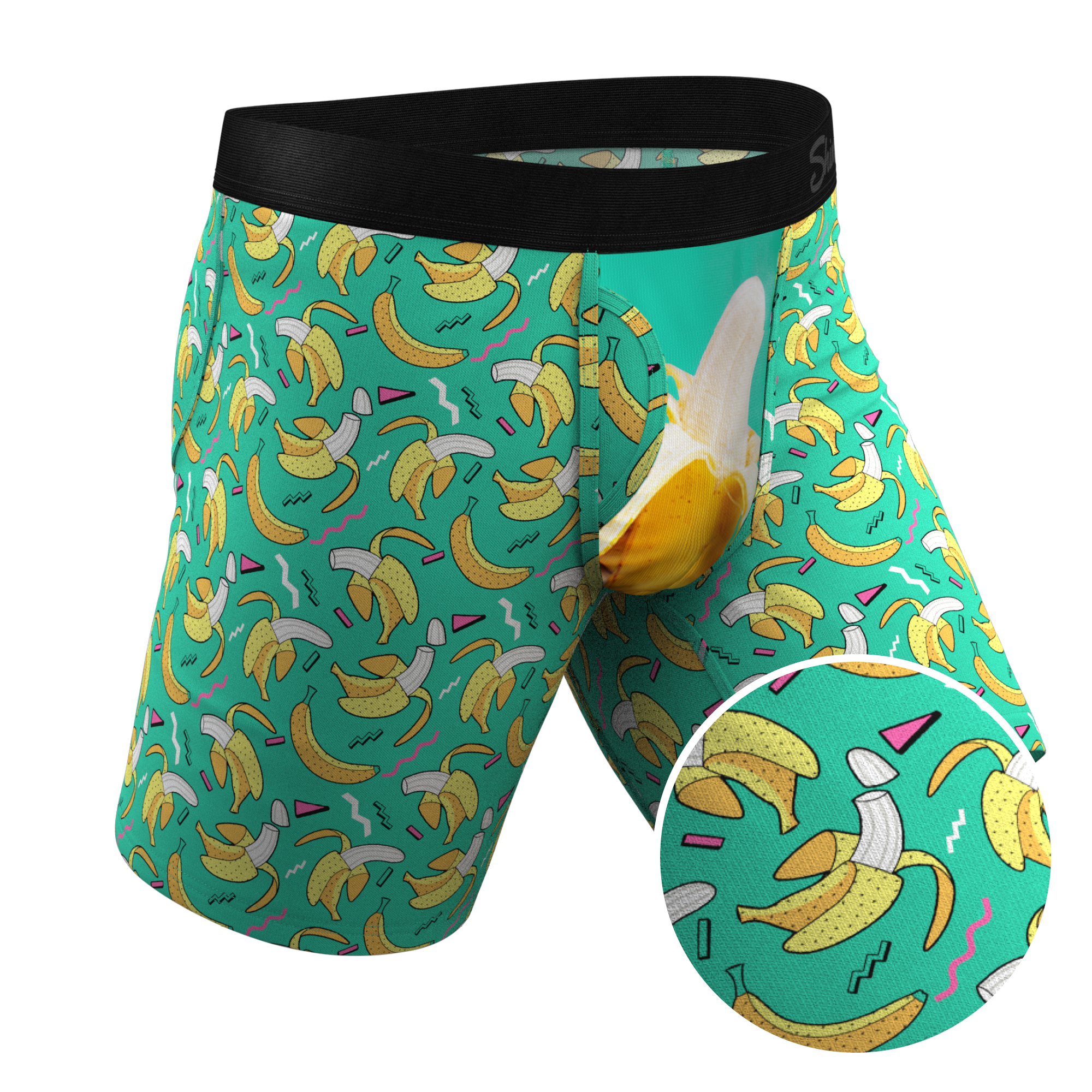 Retro Shapes Men's Ball Hammock® Pouch Trunk Underwear