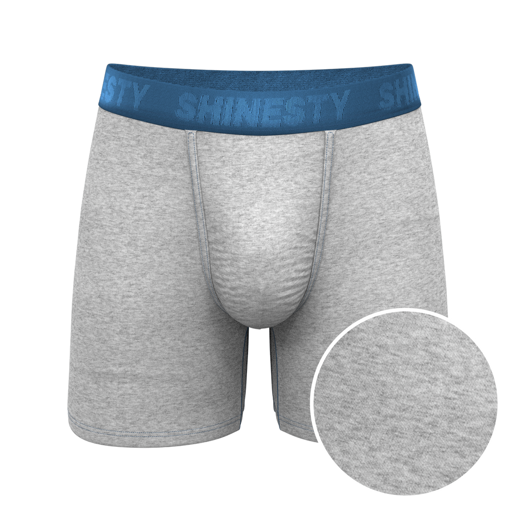 The Physical Education | Heather Grey and Blue Ball Hammock® Pouch Underwear