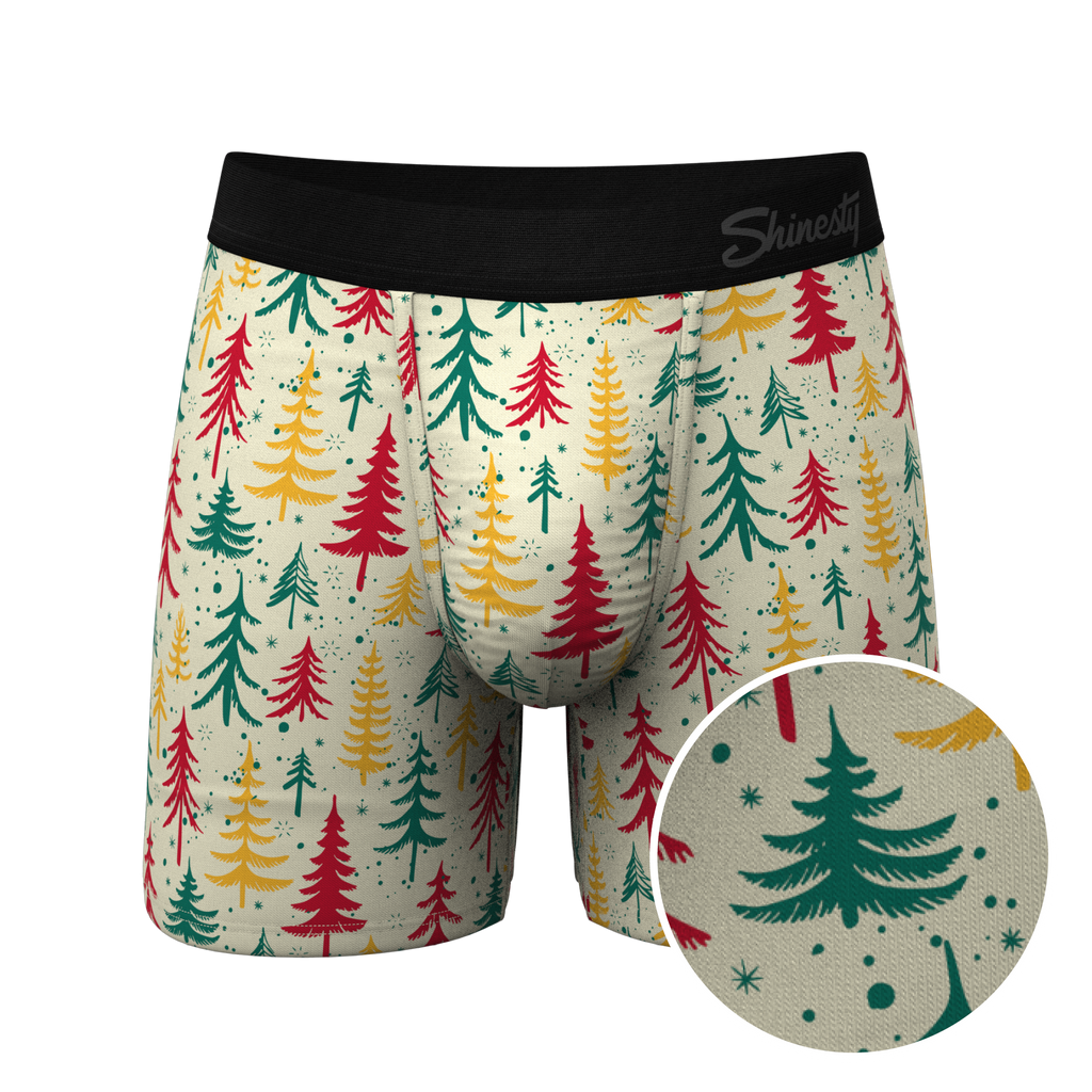 Retro Christmas Trees Ball Hammock® Pouch Underwear | The Pine Tree Playboy