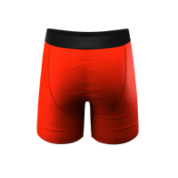 Red Ball Hammock® Pouch Underwear, a close-up of men's boxer briefs.