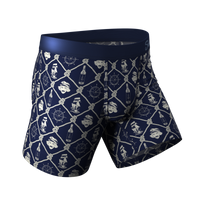 A pair of Ball Hammock® pouch underwear with a Margaritaville® theme, perfect for a sailboat adventure.