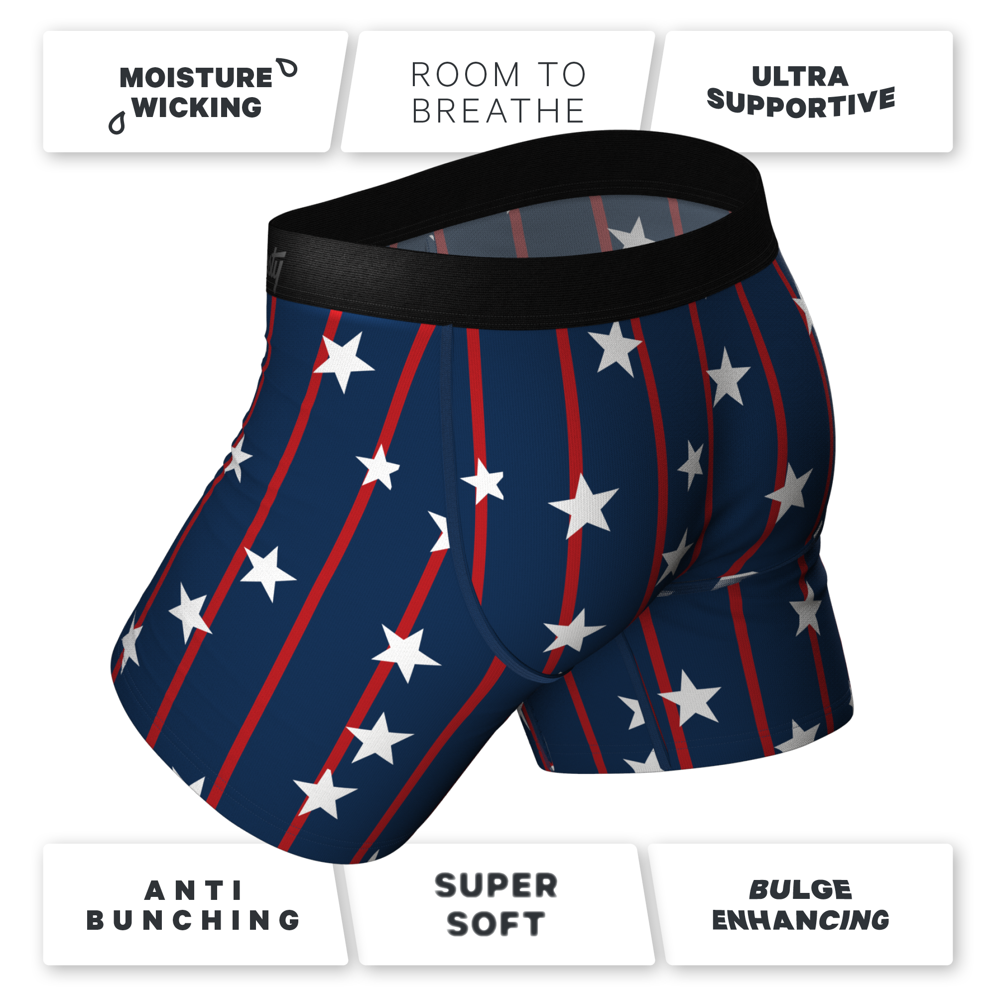 American Themed Ball Hammock® Pouch Underwear 5 Pack