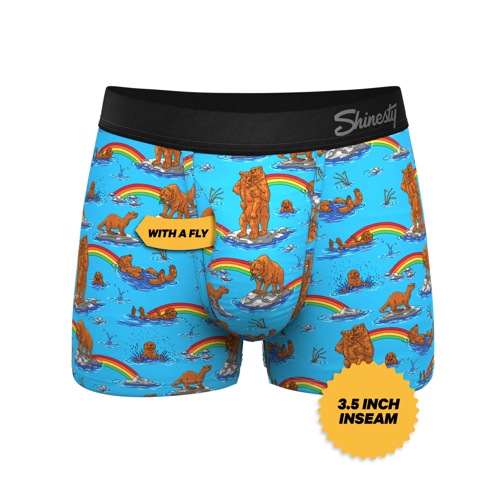 The Bear | Bear and Otter Rainbow Ball Hammock® Pouch Trunks Underwear
