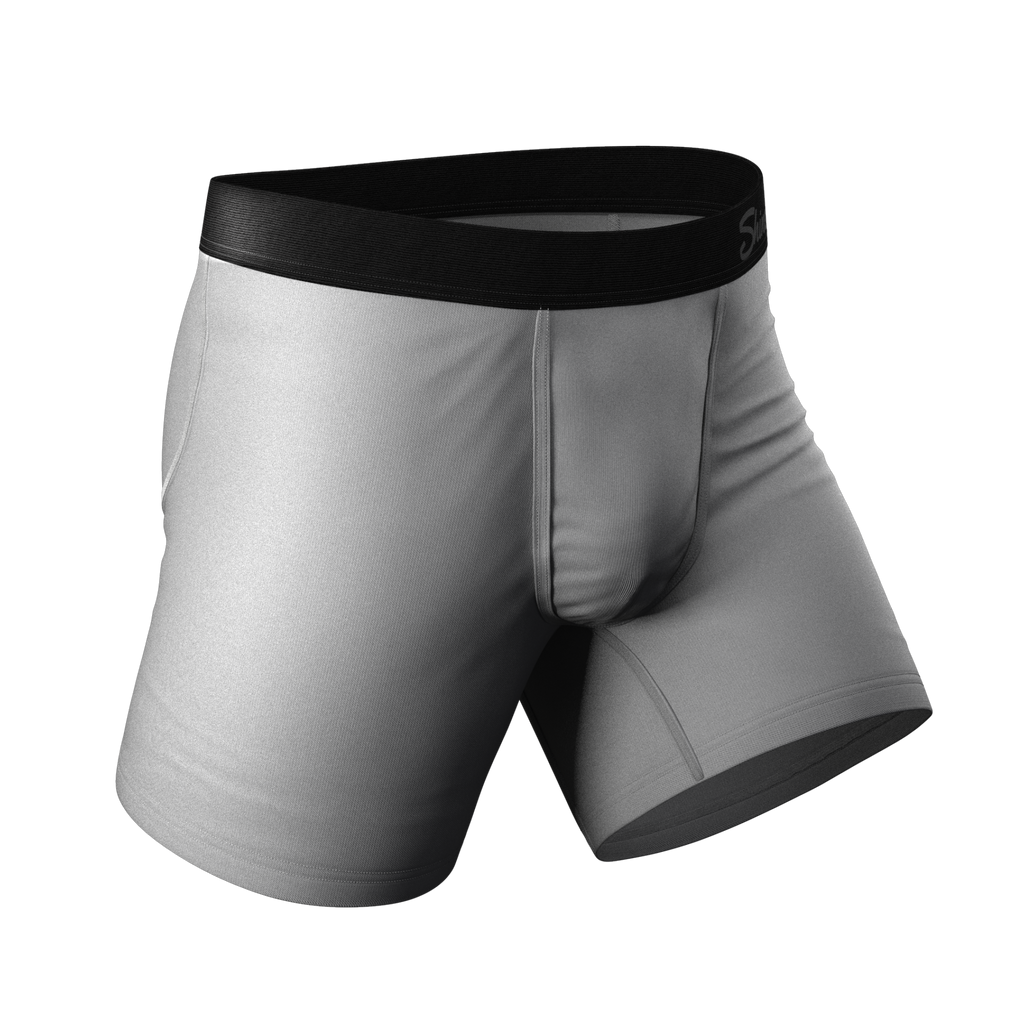 A pack of men's boxer briefs with ultra-soft material for ultimate comfort.