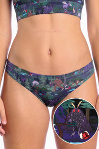 A close-up of The Cryptids | Spooky Modal Bikini Underwear.