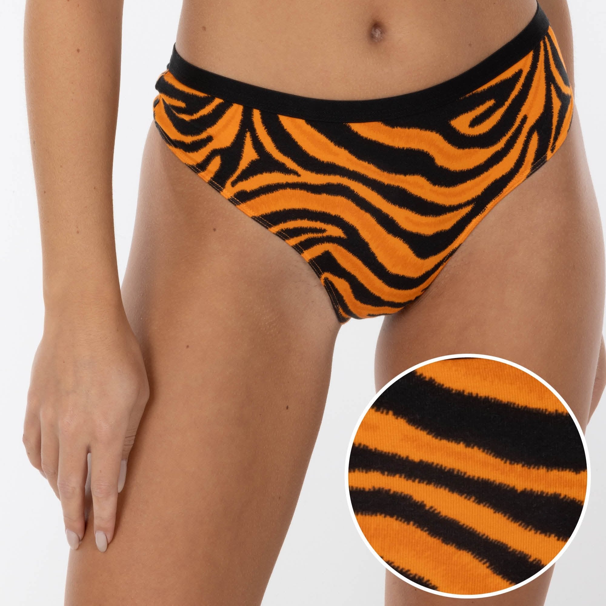 Cat and Sushi Women's Organic Cotton Underwear, Thong, Cheekini