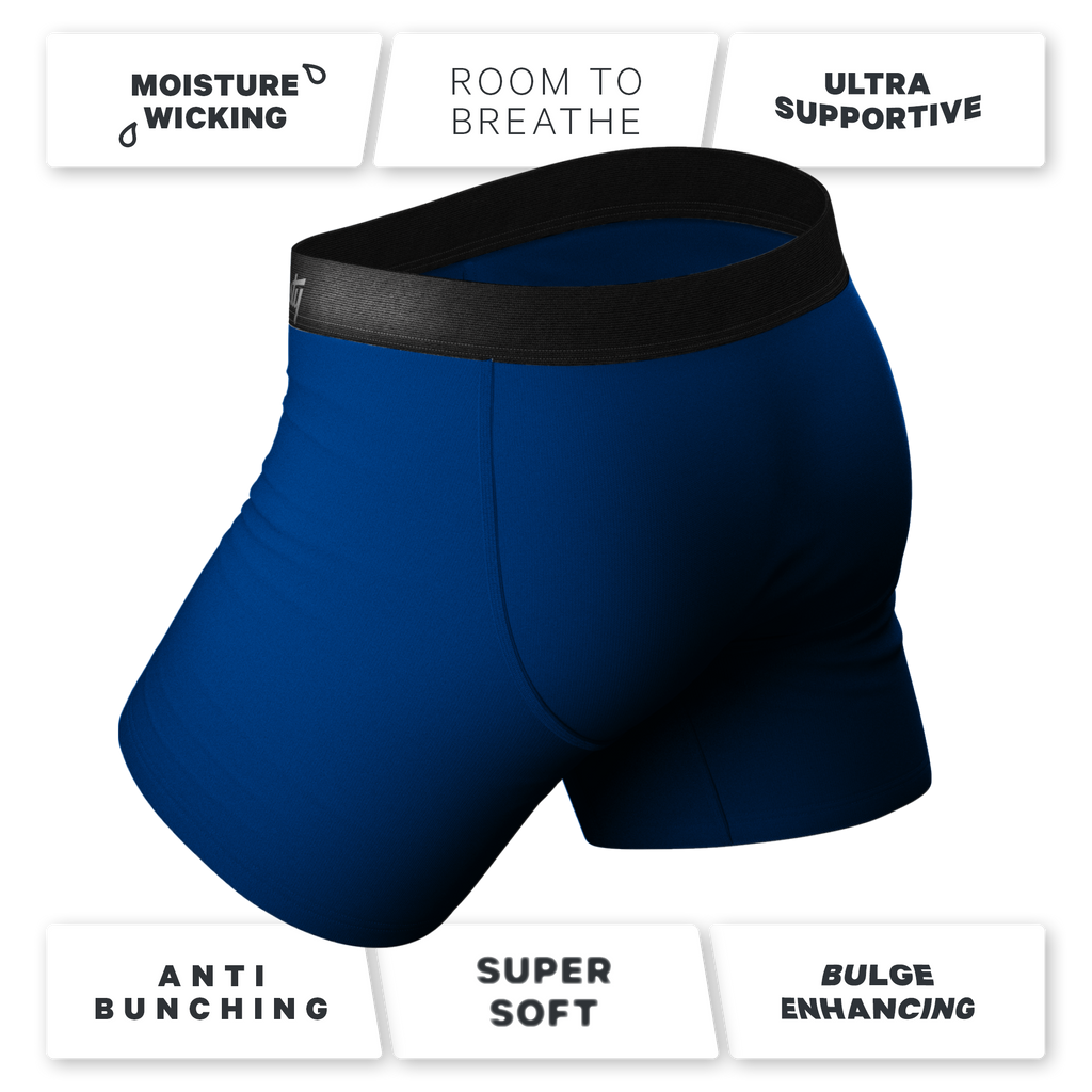 A close-up of innovative men's boxer briefs with Ball Hammock® Pouch technology.