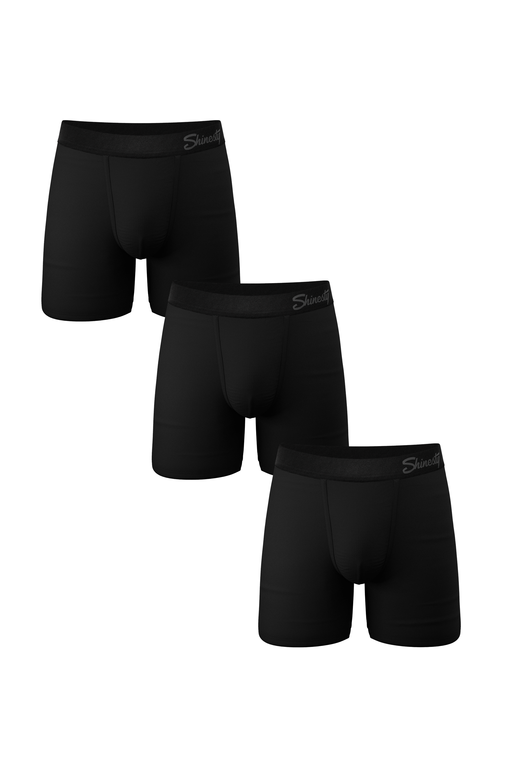 Black Boxers With Fly 3 Pack | The Zero Shades of Grey