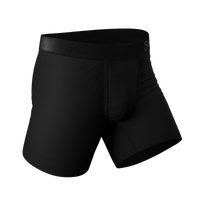 Black Ball Hammock® Pouch Underwear 3 Pack, close-up fabric details.