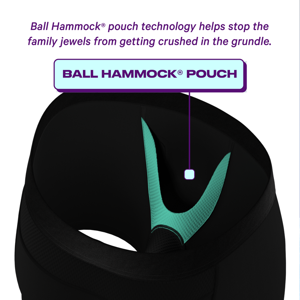 Close-up of paradICE™ Cooling Ball Hammock® pouch underwear, with advanced cooling technology and mesh panels for ultimate comfort.