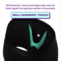 Close-up of paradICE™ Cooling Ball Hammock® pouch underwear, with advanced cooling technology and mesh panels for ultimate comfort.