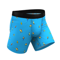 Love birds pouch underwear fitted shorts