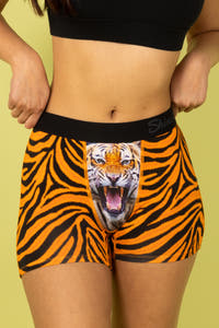 The Feral Feline | Tiger Print Women’s Boxers Product Image