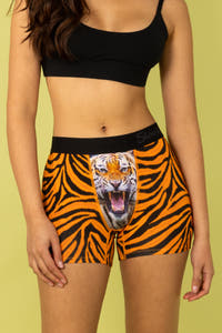 The Feral Feline | Tiger Print Women’s Boxers Product Image