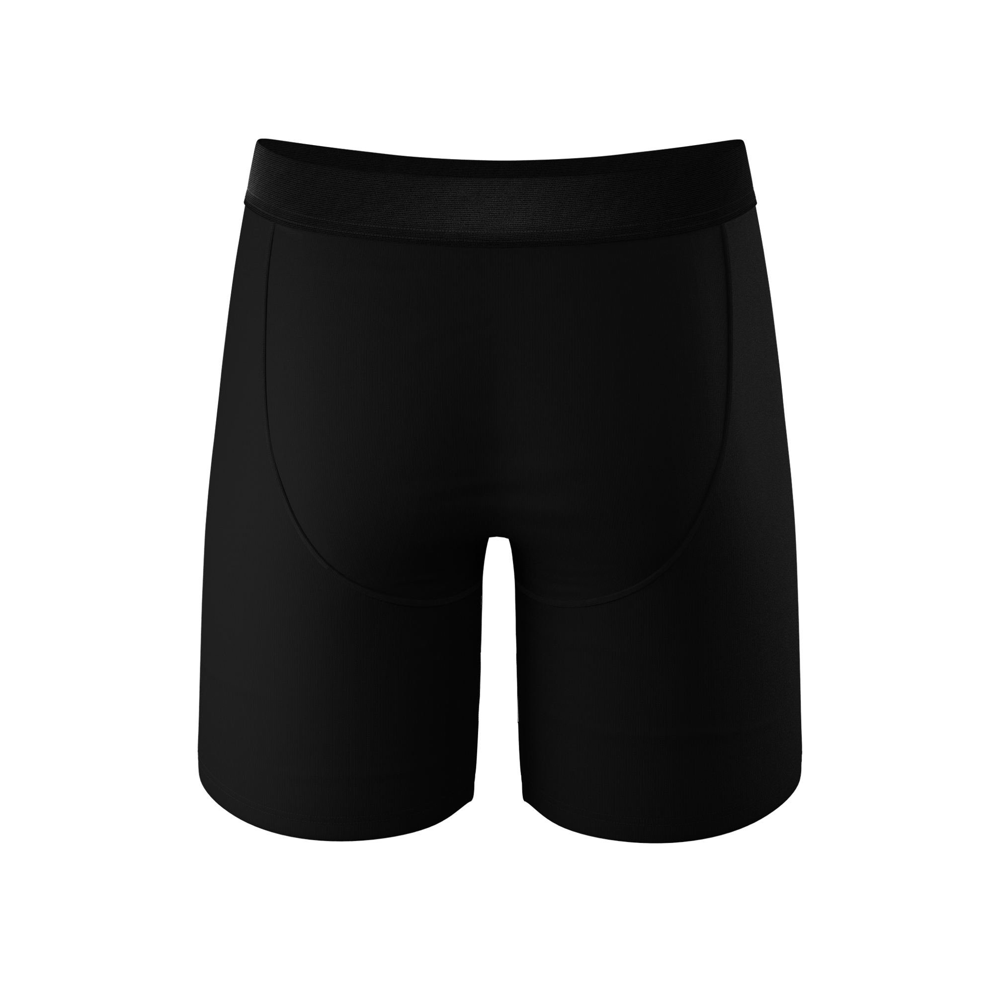 Plain Black Unisex Boxers, Men's Women's Pants