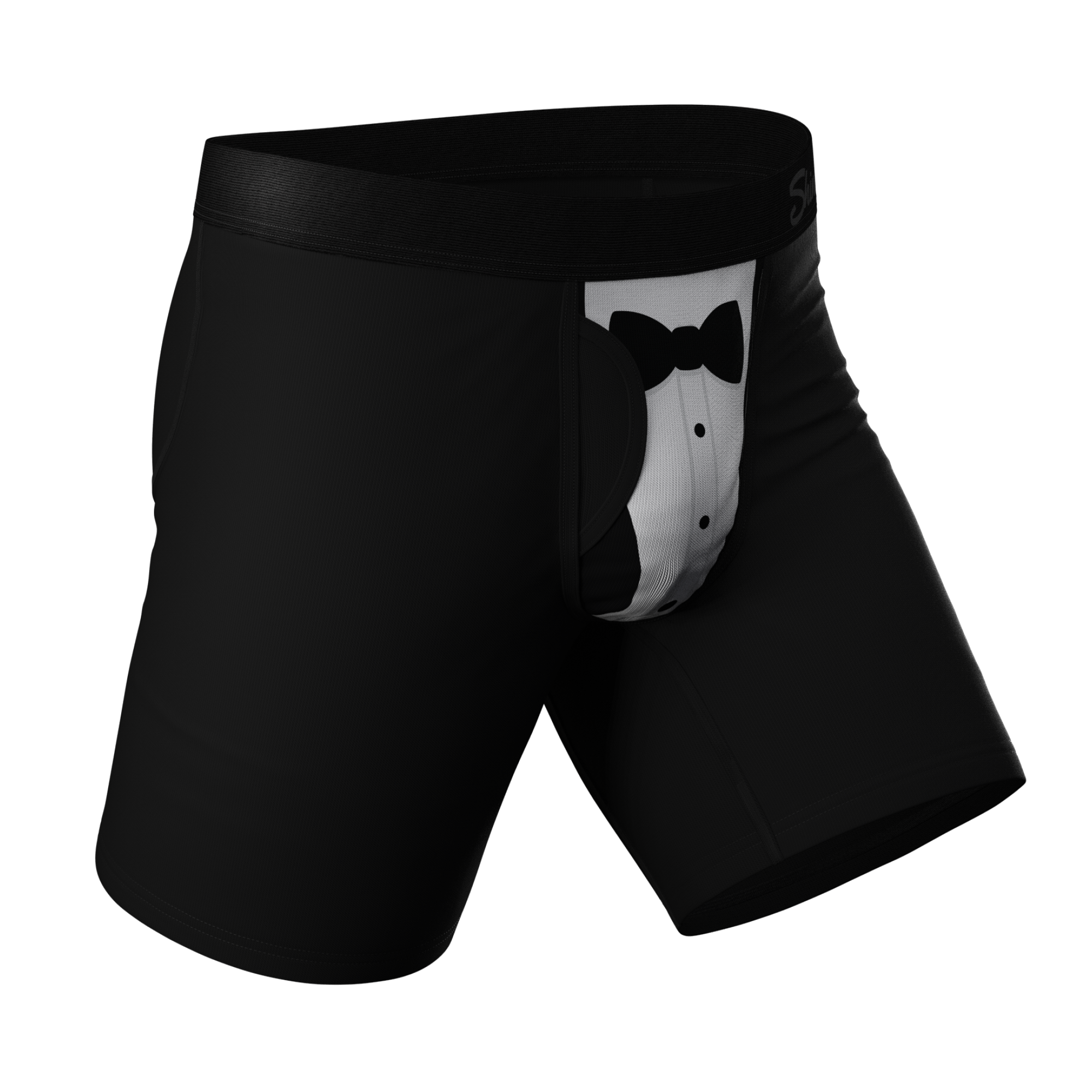 The 009 Black Tuxedo Ball Hammock® Pouch Underwear