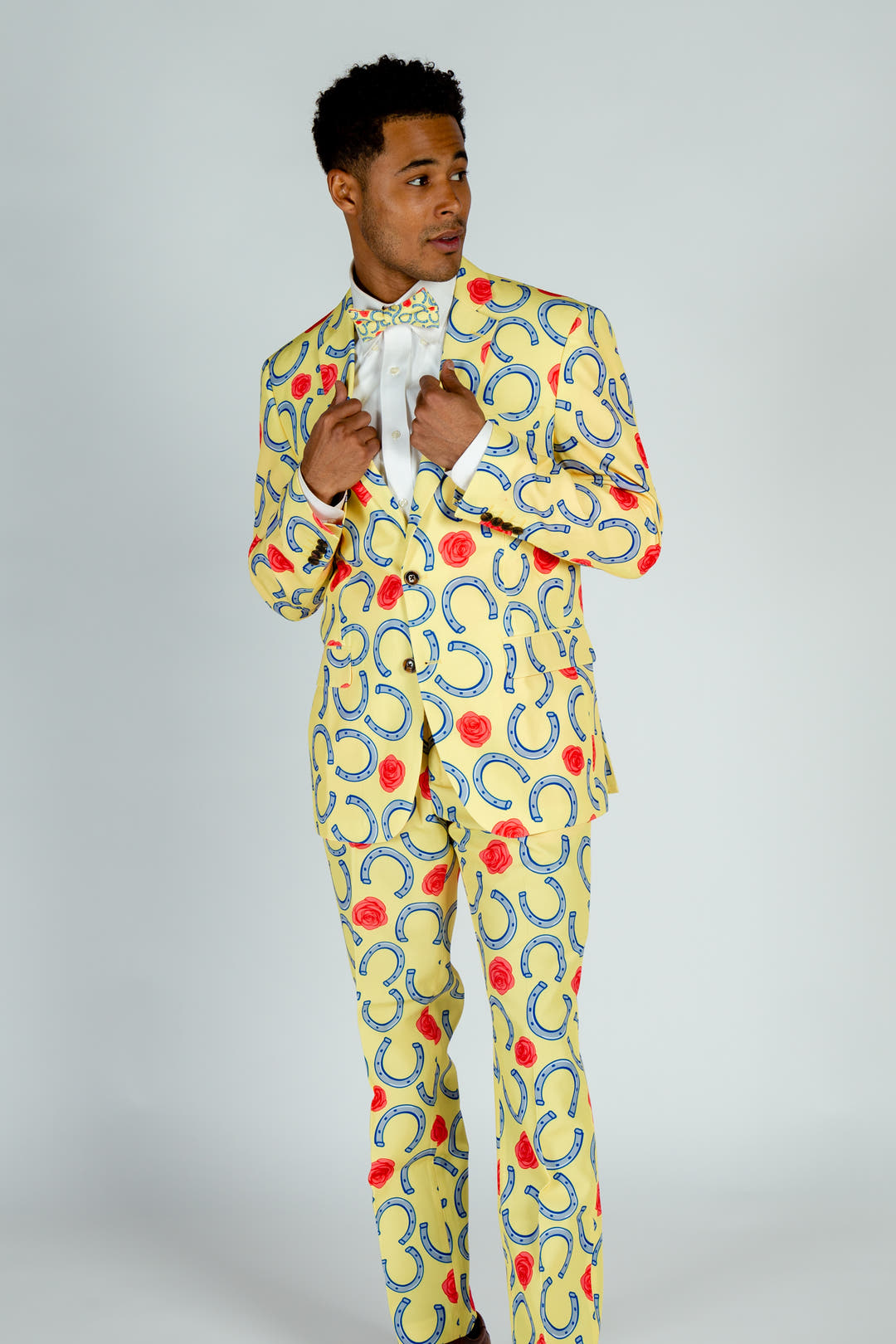 Yellow Horseshoe Suit | The Derby Delight