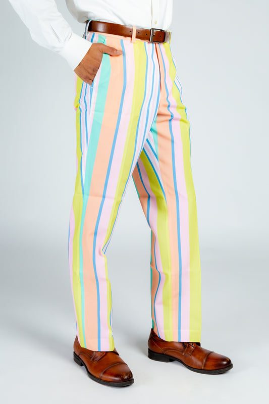 pastel striped pants