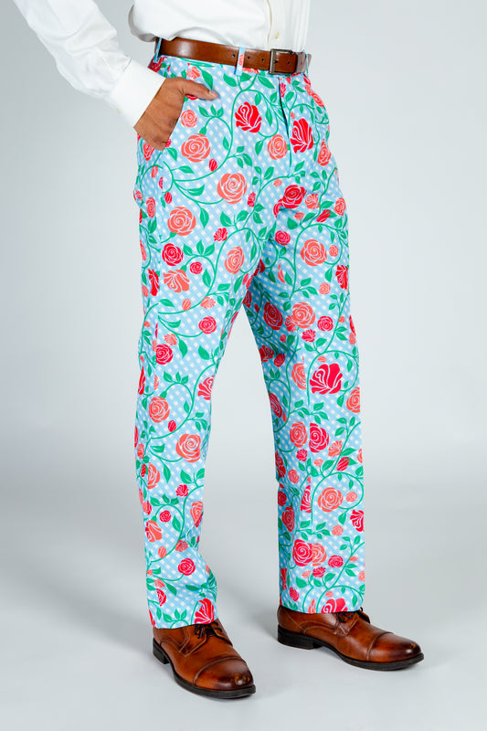 Gingham Roses Preppy Pants The Kentucky Fried Daily Double