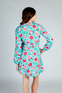 floral wrap dress