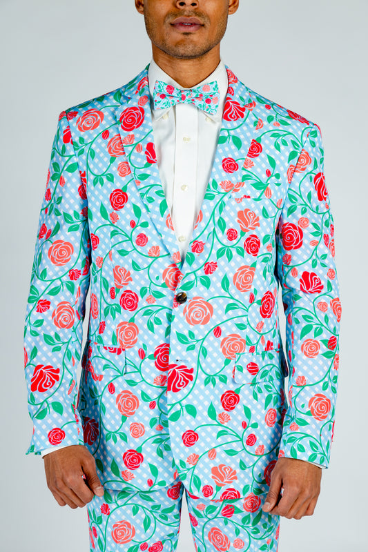 Gingham Roses Derby Suit | The Kentucky Fried Daily Double