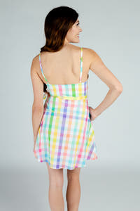 plaid pastel derby dress