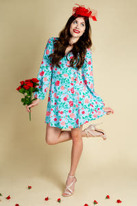 The Derby Rose wrap dress