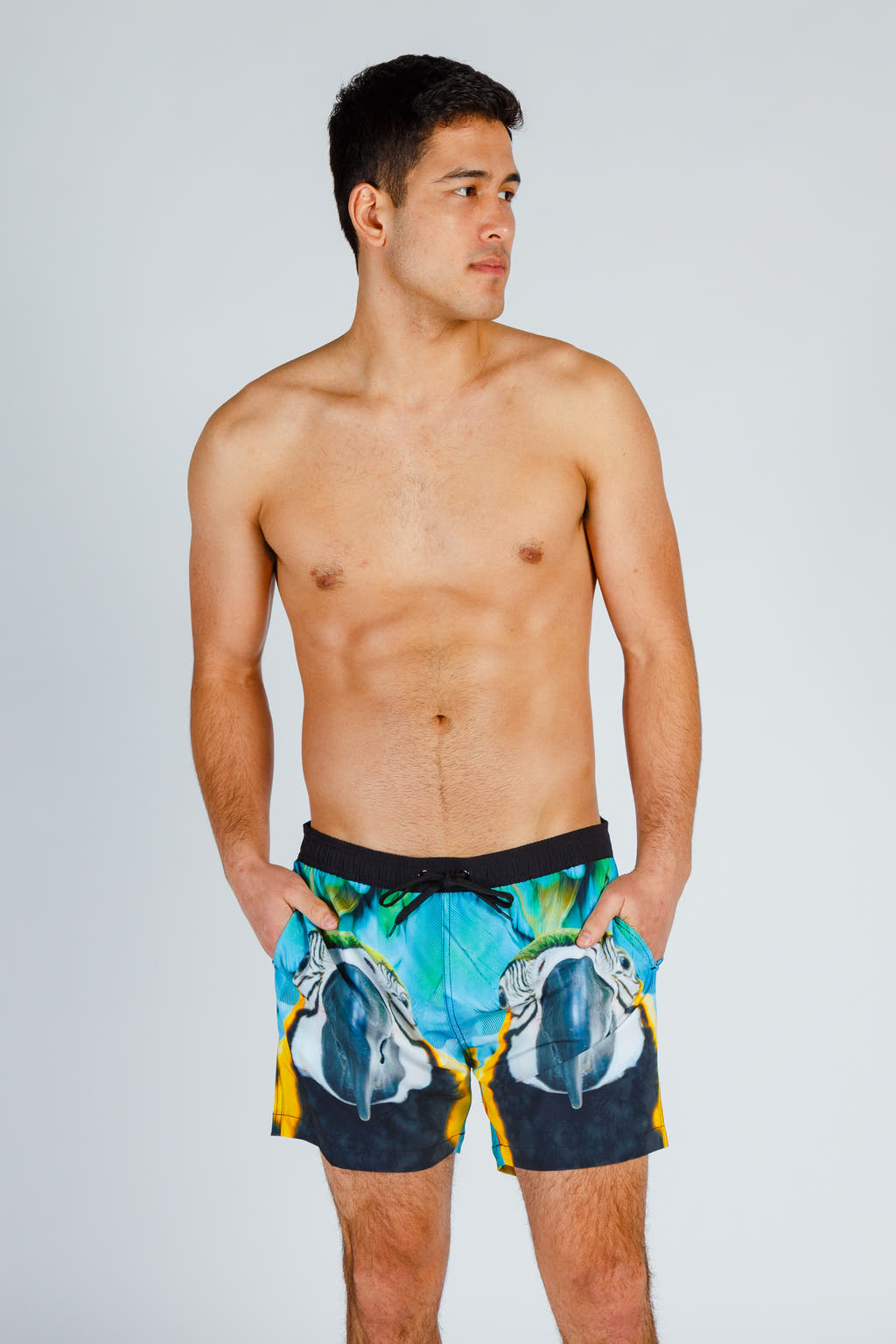 Tropical Parrot Swim Trunks