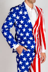 american flag mens suit