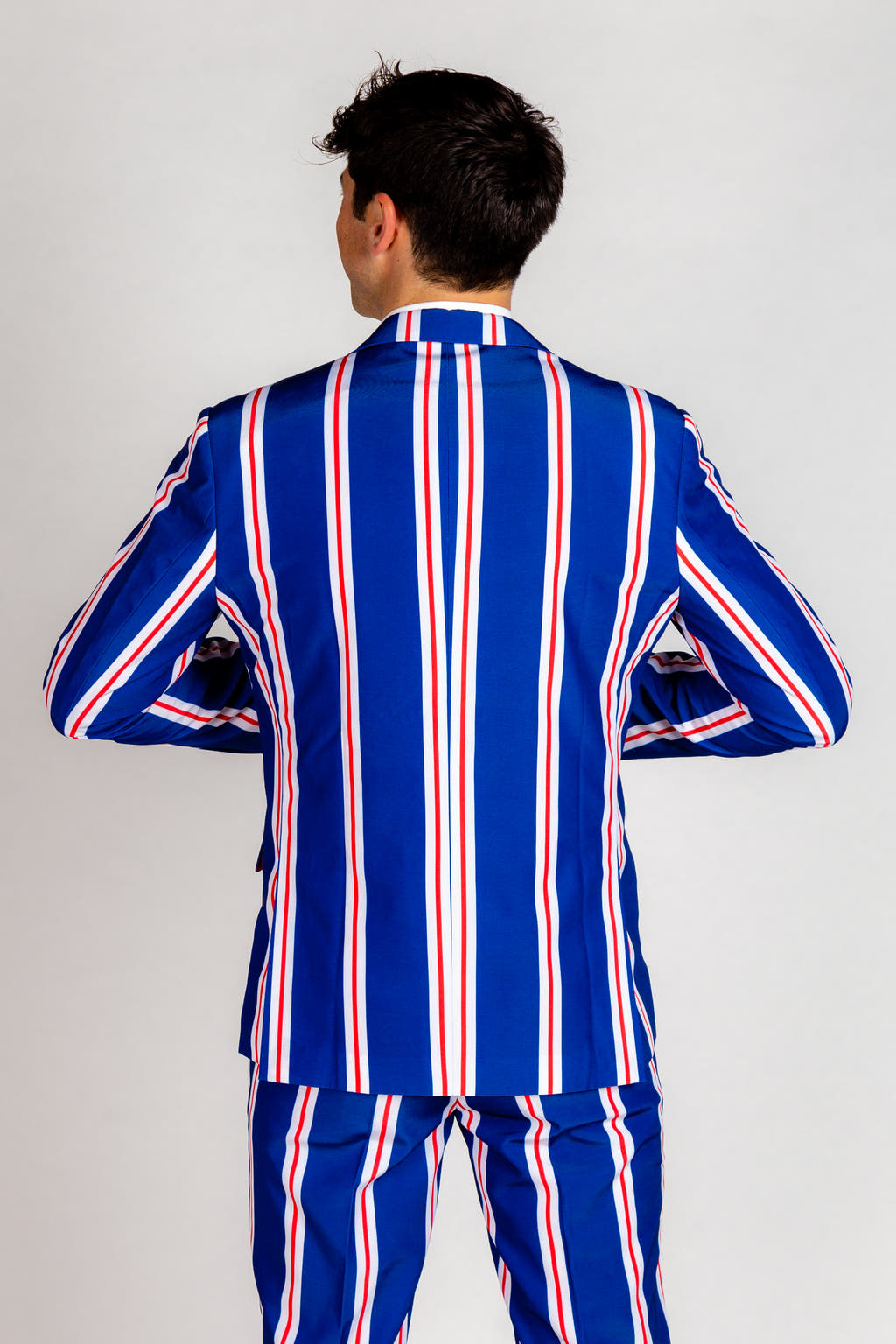 striped suit jacket for men